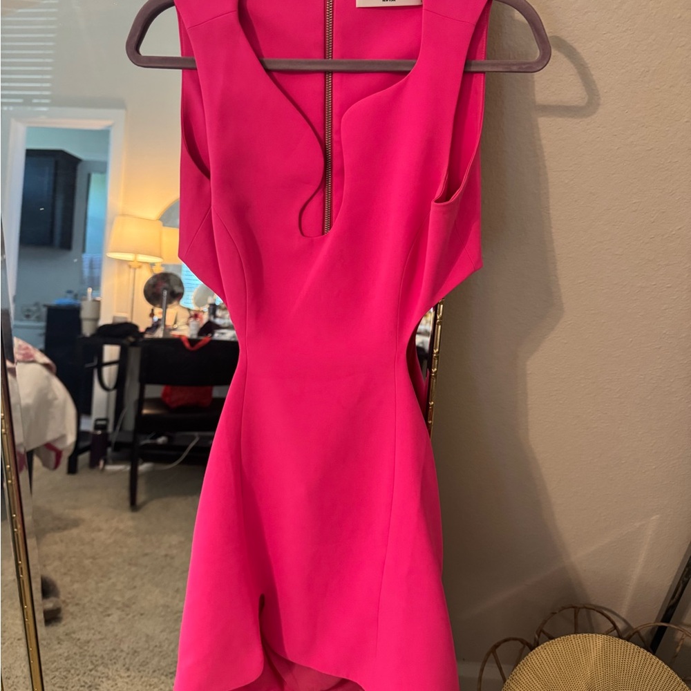 Hot Pink Sleeveless Dress